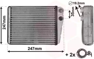 VAN WEZEL 30006673 -  Теплообменник, отопление салона